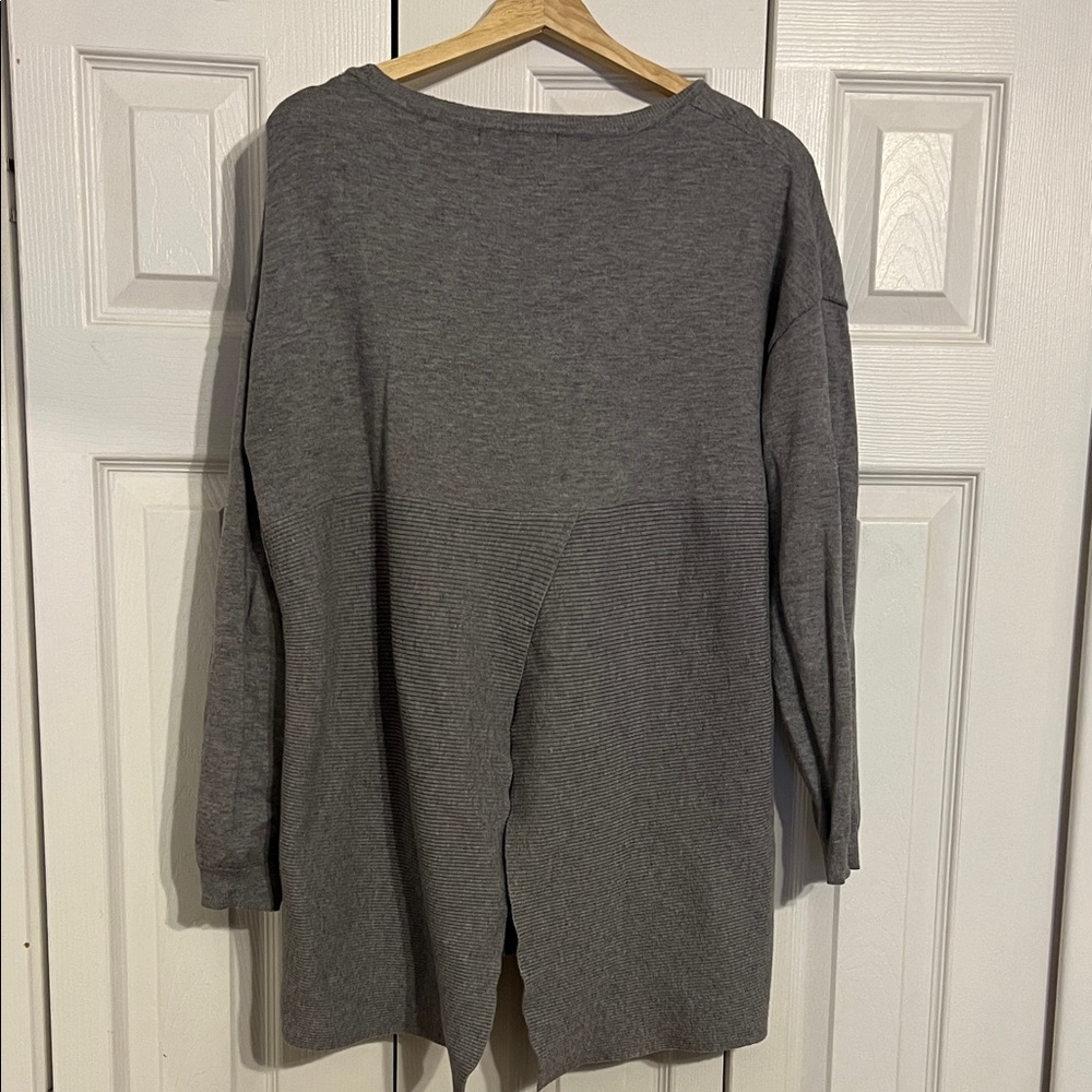 United States Sweaters Charcoal Split Back Sweater